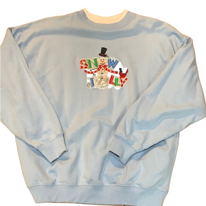 Light Blue large Snowman Sweater box 25